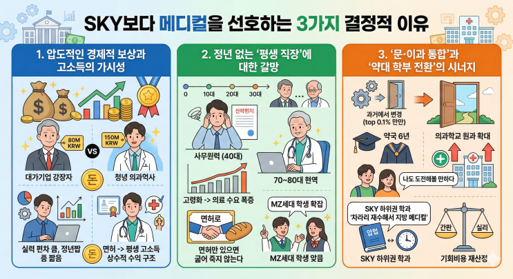  "샤대생도 자퇴하고 간다" 의치한약수가 SKY를 집어삼킨 진짜 이유