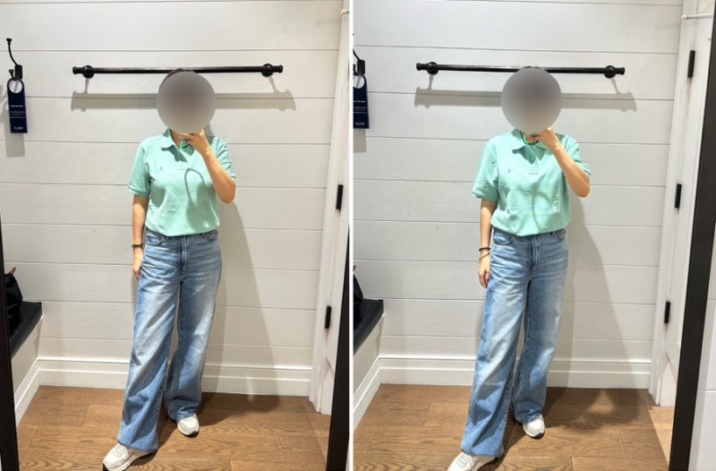 폴로 보이즈 반팔카라티 L,XL 사이즈 비교(신장 160 상체통통55 실착)가격정보 포함