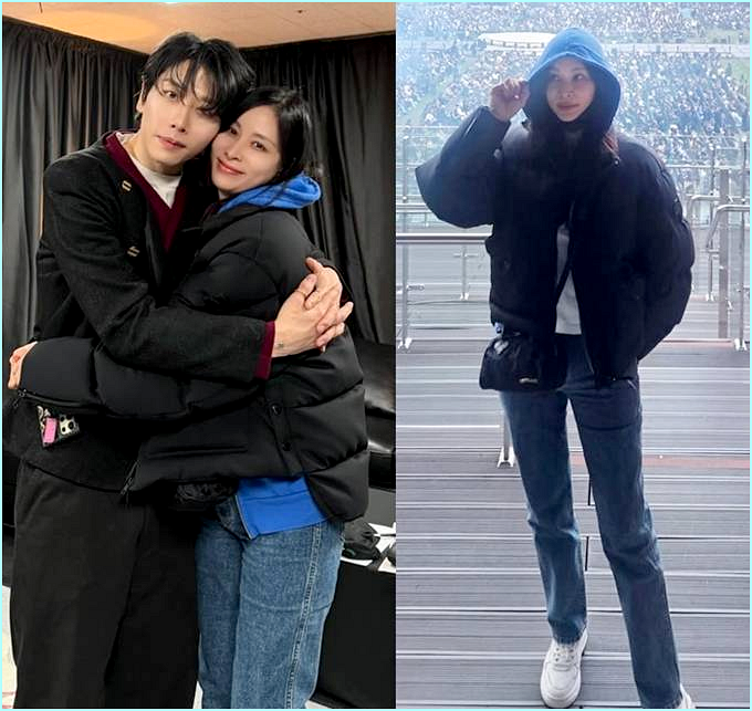  고소영, 박효신과 진한 포옹 포착? 53세라곤 믿기지 않는 숏패딩 콘서트룩 정체는?