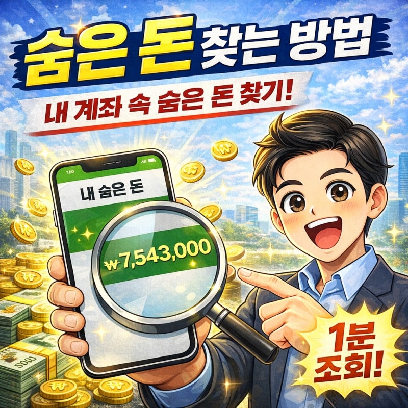 숨은 돈 찾기 방법