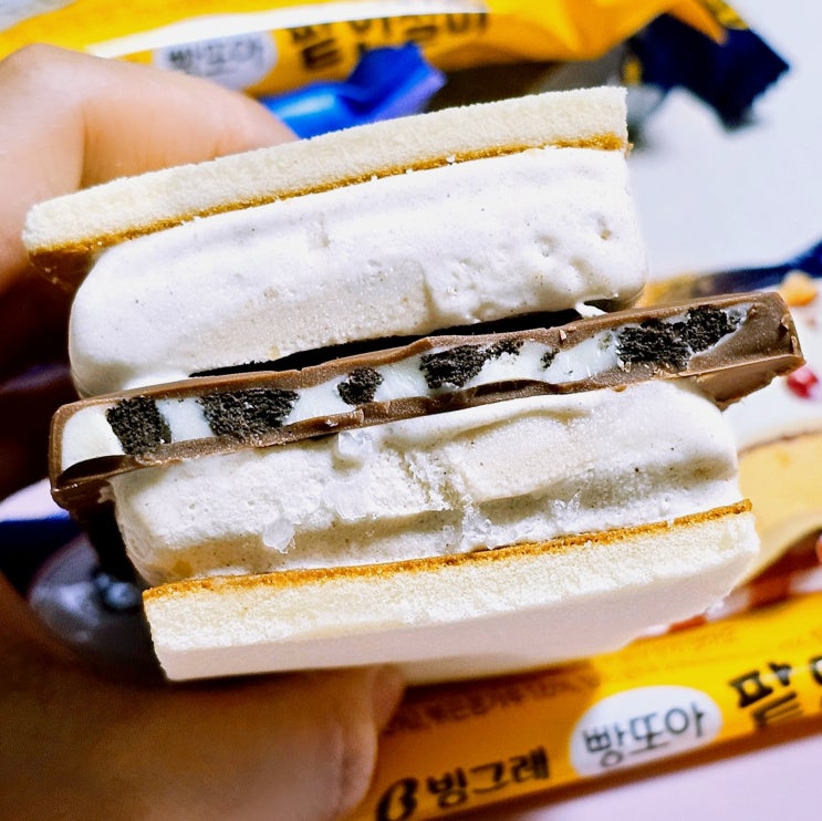  '빵또아 맛있게 먹는 법' 도전! 빵또아 팥인절미와 밀카 오레오 조합으로 먹어 본 후기