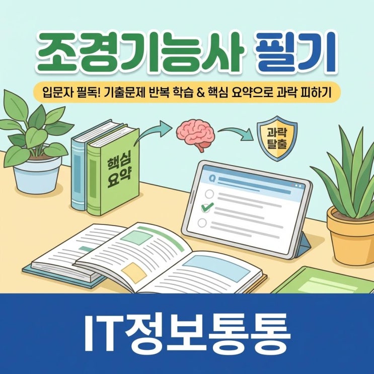  조경기능사필기 기출문제 반복 학습법: 초보자도 과락 피하는 과목별 핵심 요약 가이드