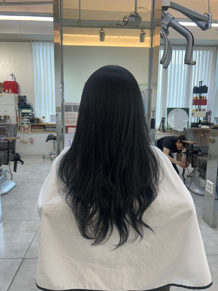 망한머리 복구하기 매직세팅 s컬 뿌리염색[살롱드 로웰미 안산고잔점 *현쌤]