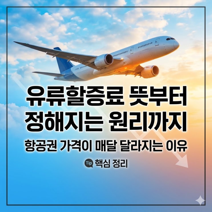  유류할증료 뜻부터 정해지는 원리까지, 항공권 가격이 매달 달라지는 이유