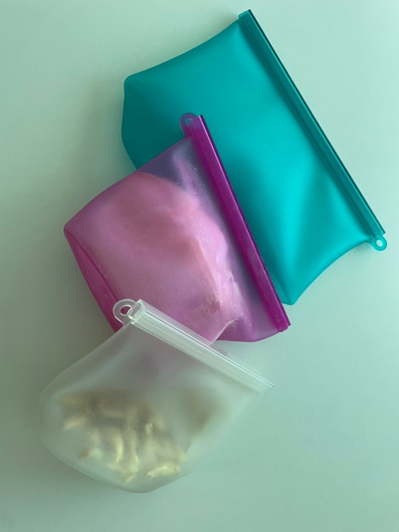 리뷰:: 물이 새지 않는 “이케아 실리콘 지퍼백”♻️ 일회용품 사용 같....