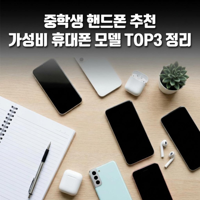 중학생 핸드폰 추천 가성비 휴대폰 모델 TOP3 정리