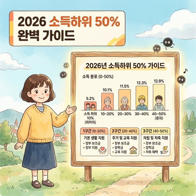 소득하위 50% 기준 금액 총정리, 2026년 내 건강보험료 얼마면 될까?