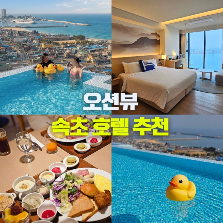  홈 마리나 속초 호텔 조식 수영장 강원도 오션뷰 감성 숙소 뚜벅이 혼자 여행 추천