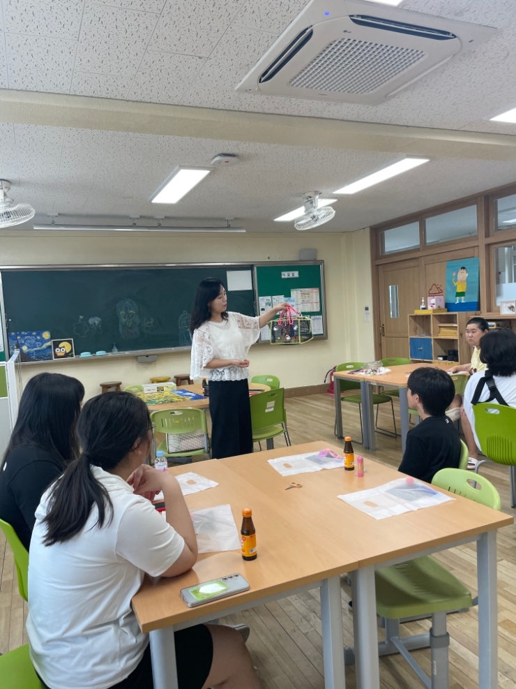대구학교뜨개출강 | 중학교 위클래스 메쉬바스켓 만들기 2시간과정