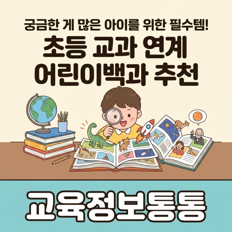  궁금한 게 많은 초등 저학년을 위한 필수템! 교과 연계 어린이백과 추천