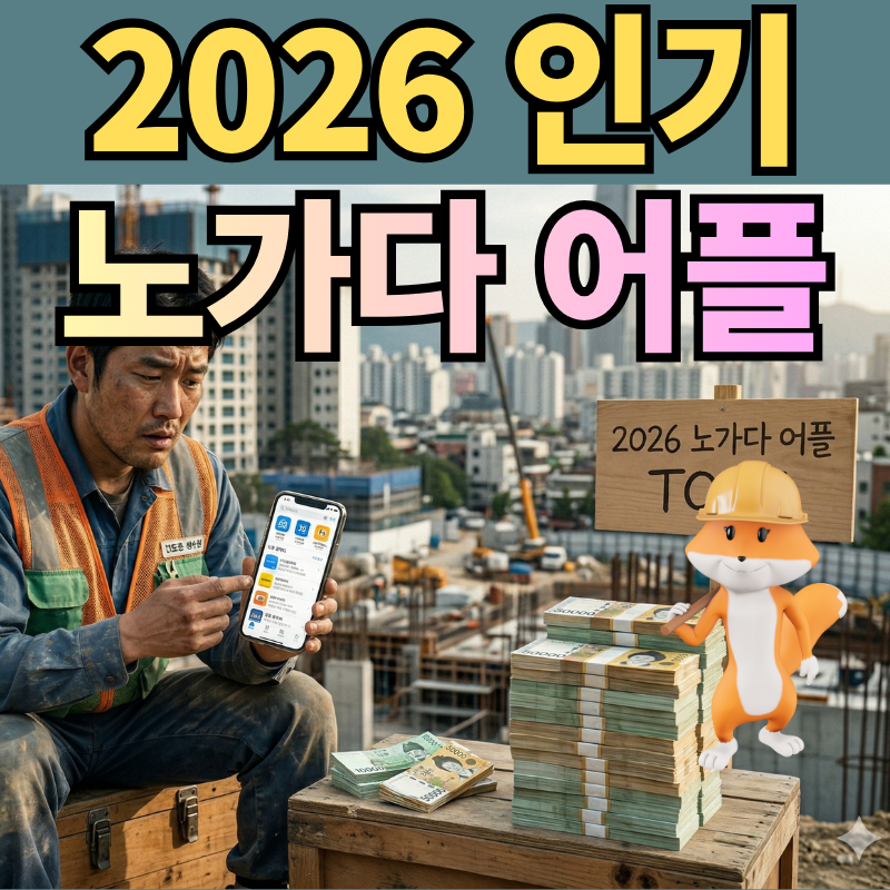 2026 노가다 어플 (일용직 앱) Top5 비교 분석_feat.기술창업