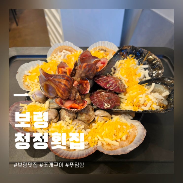  보령 청정횟집 무창포횟집 조개구이 활어회 맛집 후기