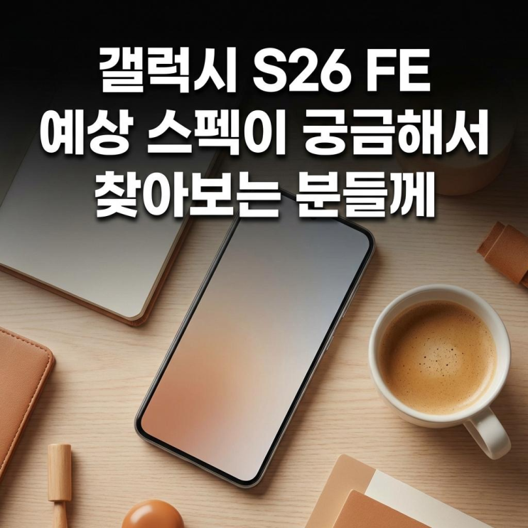  갤럭시 S26 FE 예상 스펙이 궁금해서 찾아보는 분들께