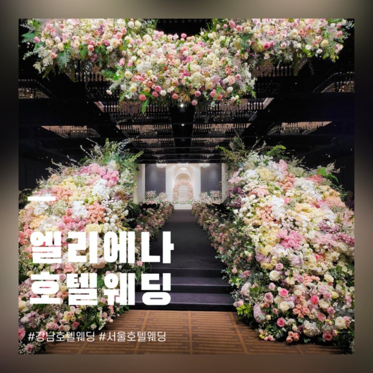  서울호텔웨딩 엘리에나호텔 투어 후기 주차 식대 대관료 견적 공유