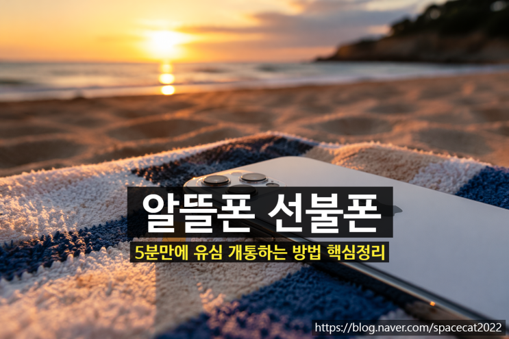  알뜰폰 선불폰 5분 만에 유심 개통하는 방법 핵심정리