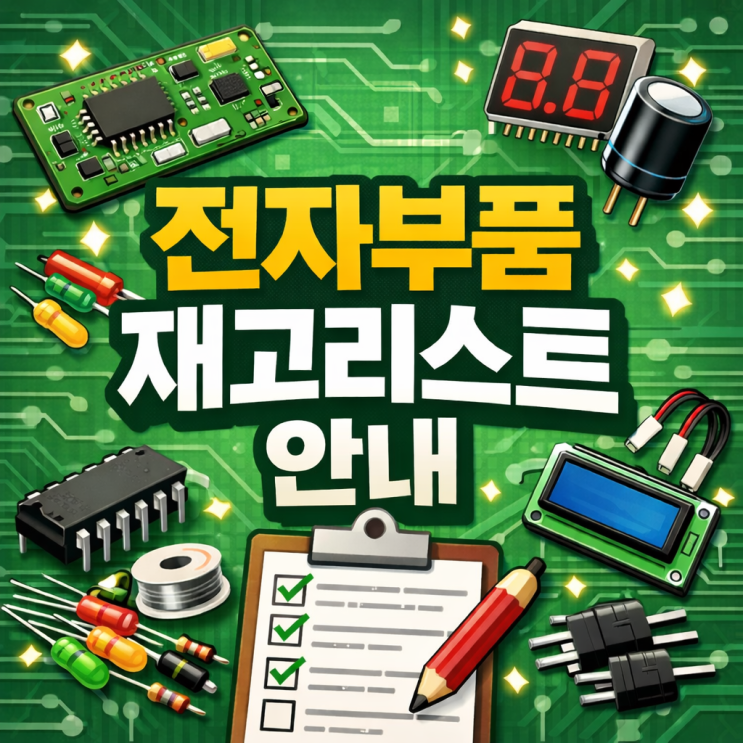 따뜻한 4월 전자부품 재고 리스트 안내