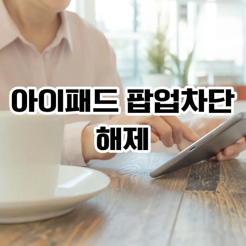 아이패드 팝업차단해제 결제창 안뜰때