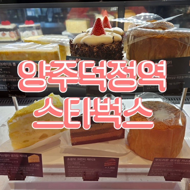  덕정역 카페, 드라이브스루 가능한 양주스타벅스