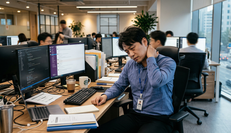  뒷목이 뻐근하고 무겁다면? 집에서 쉽게 하는 거북목 스트레칭부터 예방법, 치료법까지 총정리!