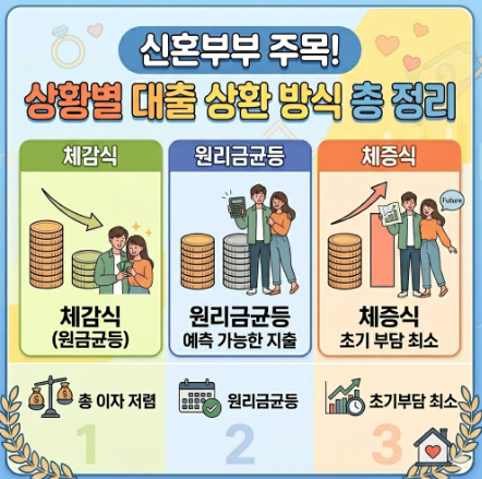  신혼부부 주목! 상황 별 대출 상환 방식 총 정리