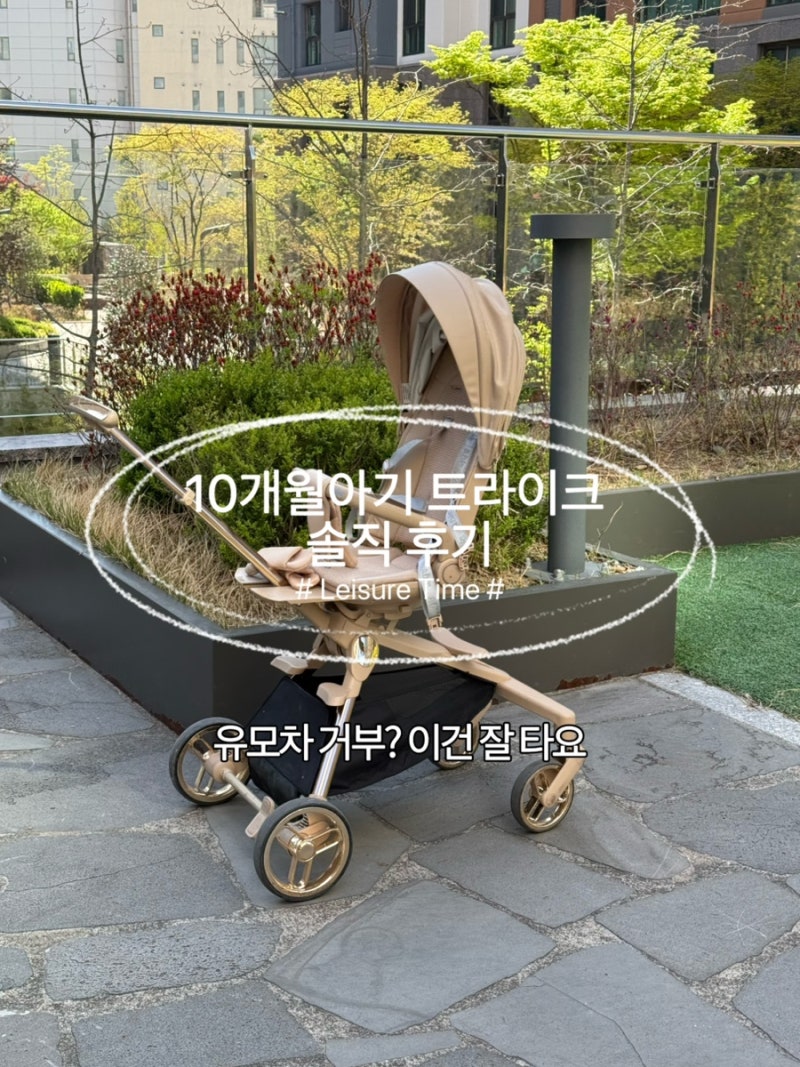 에이블 코지 프리미엄 트라이크 접는법 (10개월 실사용 후기, 유모차 거부 아기 추천)