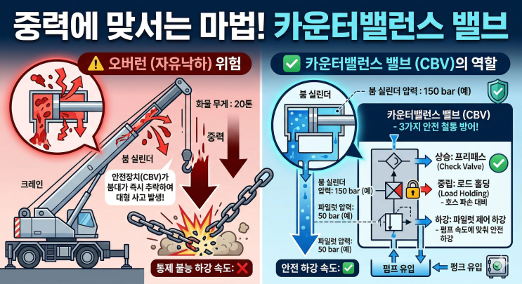  [건설기계설계 실무] 카운터밸런스 밸브(COUNTER BALANCE VALVE)