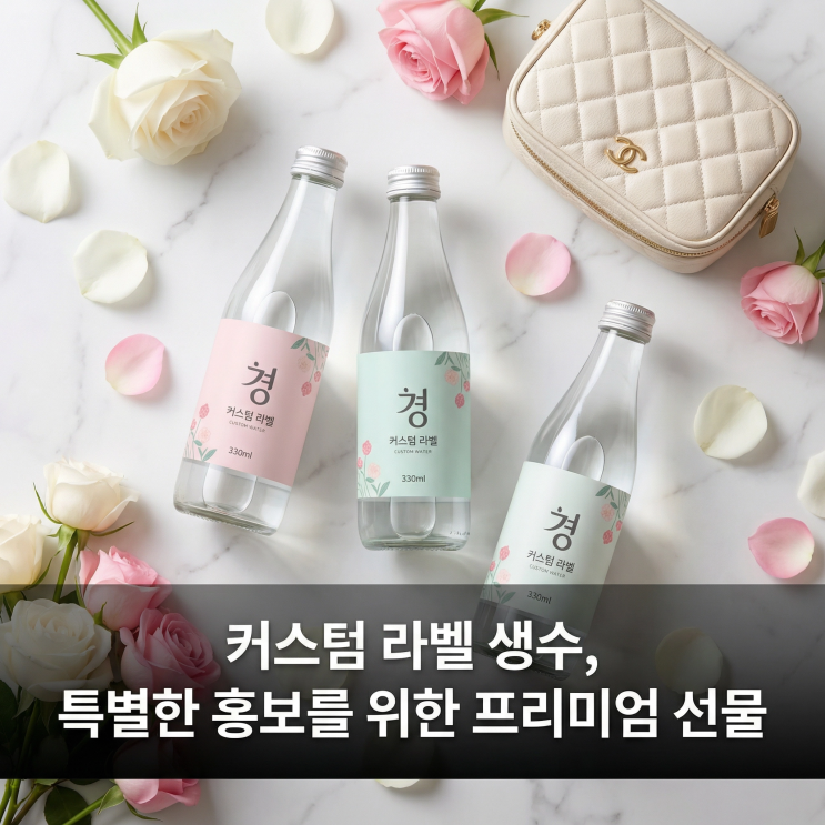  강남 뷰티살롱 디자인 생수 납품 후기 | 여성 고객 마음 사로잡는 판촉물 제작 노하우