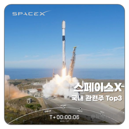 <b>스페이스x 관련주</b> 한국 국내