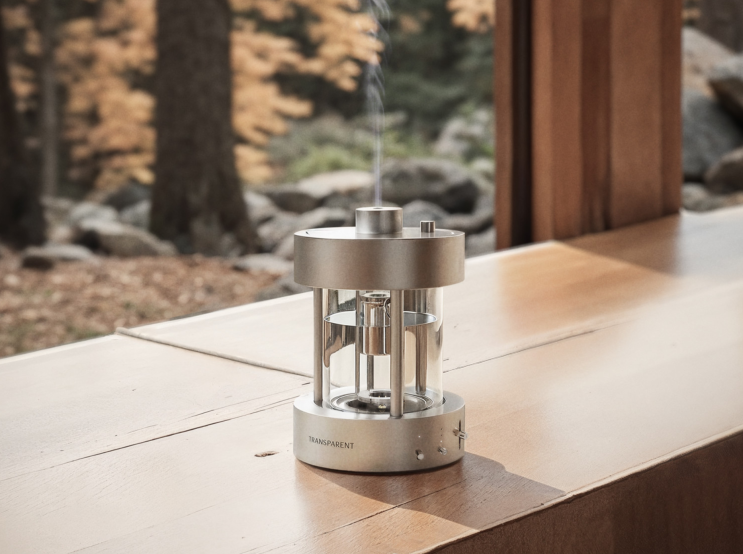  투명한 소리에서 향기로. Transparent Aroma Diffuser