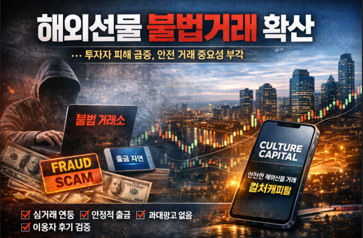 해외선물 불법 거래 증가…투자자 피해 확산, 주의 필요