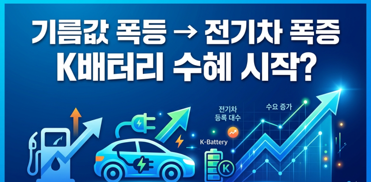  K배터리 3사 전기차 시장 전망, 미국 판매 증가와 배터리 산업 영향