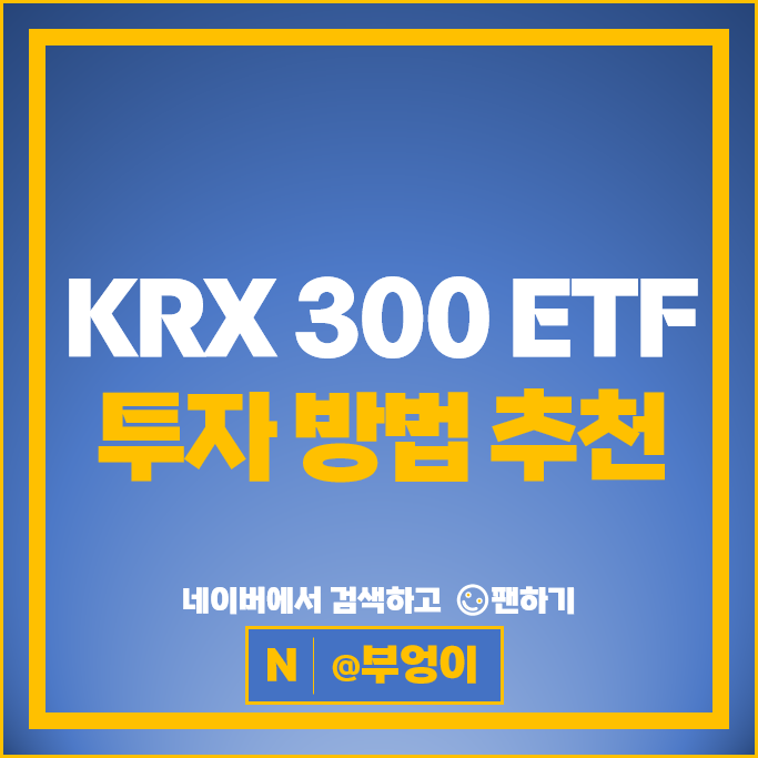 KRX 300 국내 ETF 투자 방법 추천 : TIGER KODEX RISE SOL 등