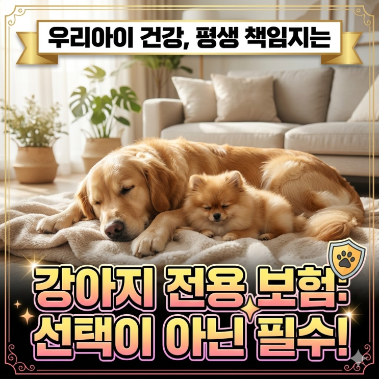  강아지 수술비용 350만원 대비법! 대형견 병원비 걱정 없이 키우는 꿀팁 정리
