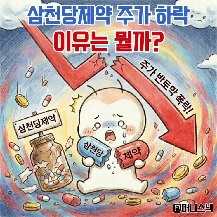 15조 대박인 줄 알았는데..반토막 난 삼천당제약 주가 폭락 이유