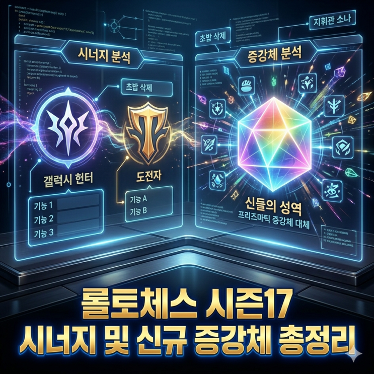 롤토체스 시즌17 시너지및 신규 증강 총정리