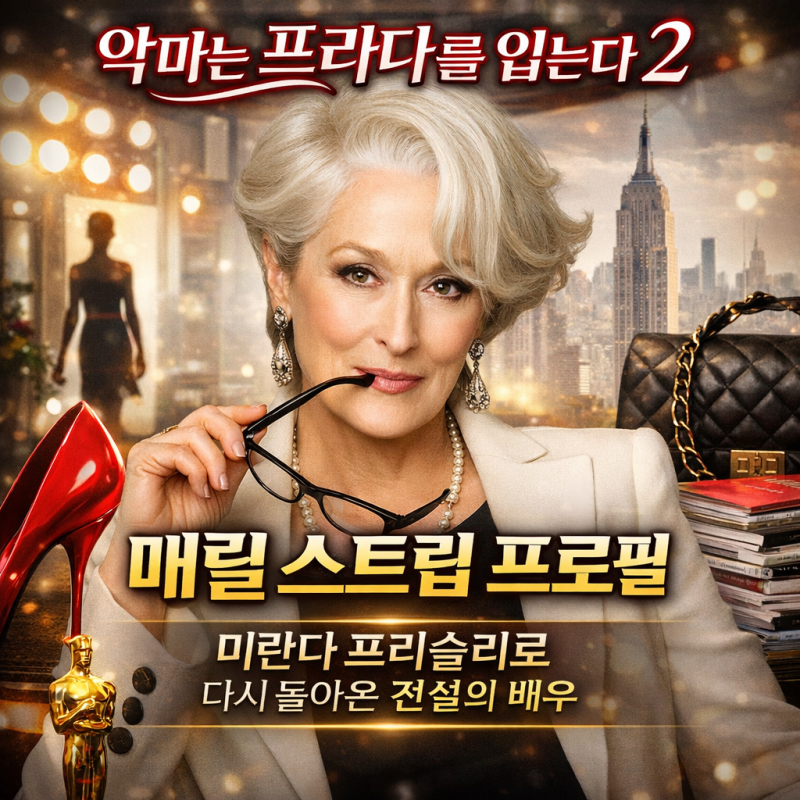 악마는 프라다를 입는다 2 미란다 프리슬리로 돌아온 전설의 배우 메릴 스트립 프로필 키 나....