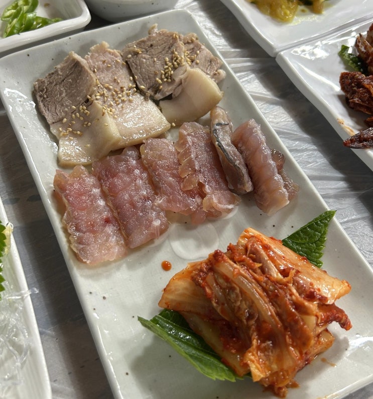   통영 무전동 다찌 파도한잔 2인 5만원 가성비 술집(with.홍어)
