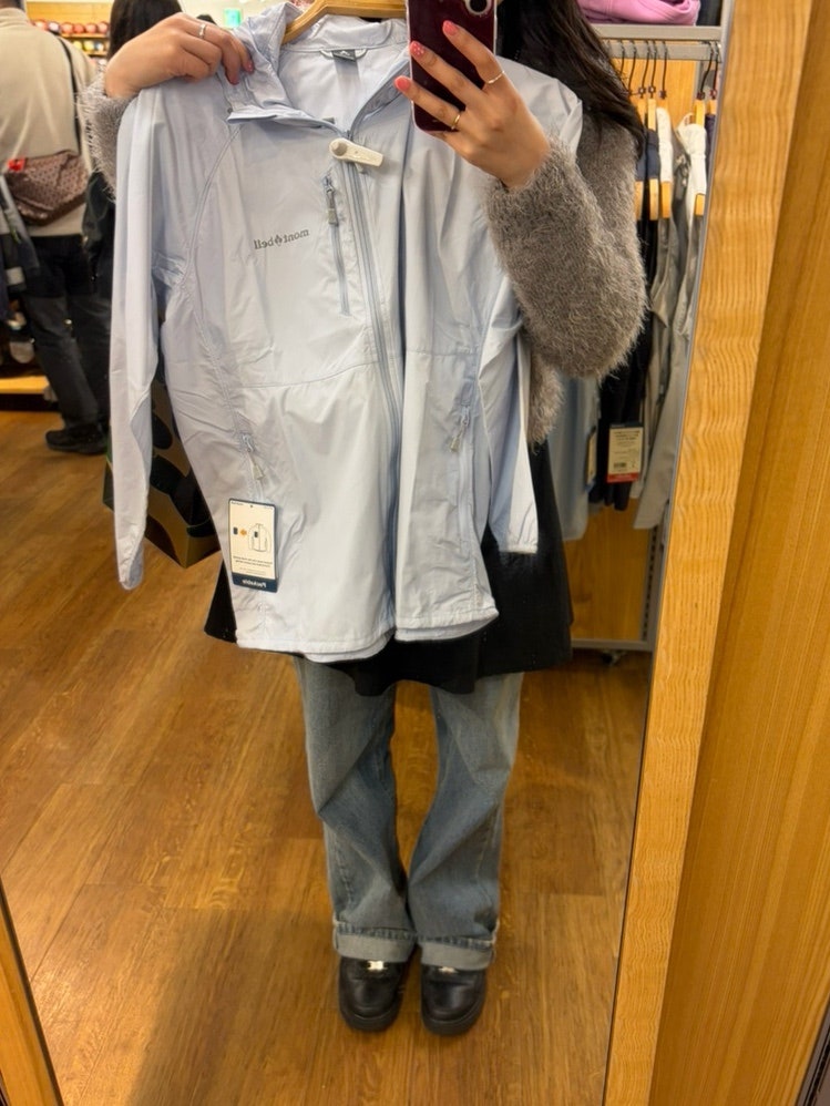 일본 오사카 몽벨 포켓터블 라이트백팩 바람막이 면세 재고 리뷰