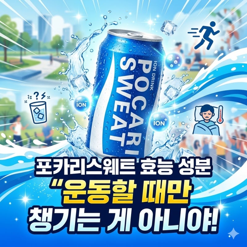 포카리스웨트 효능 성분 운동할 때만 챙기는 게 아니야!