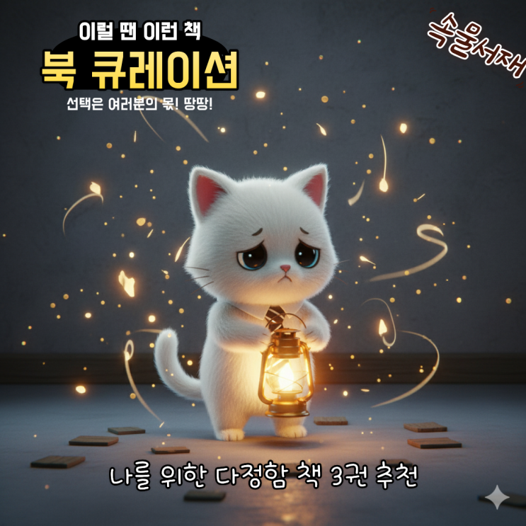  [북큐레이션] 나를 위한 다정함 책 3권 추천