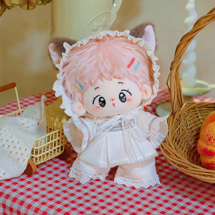  20cm 고양이 잠옷 세트 인형옷 아이돌인형옷