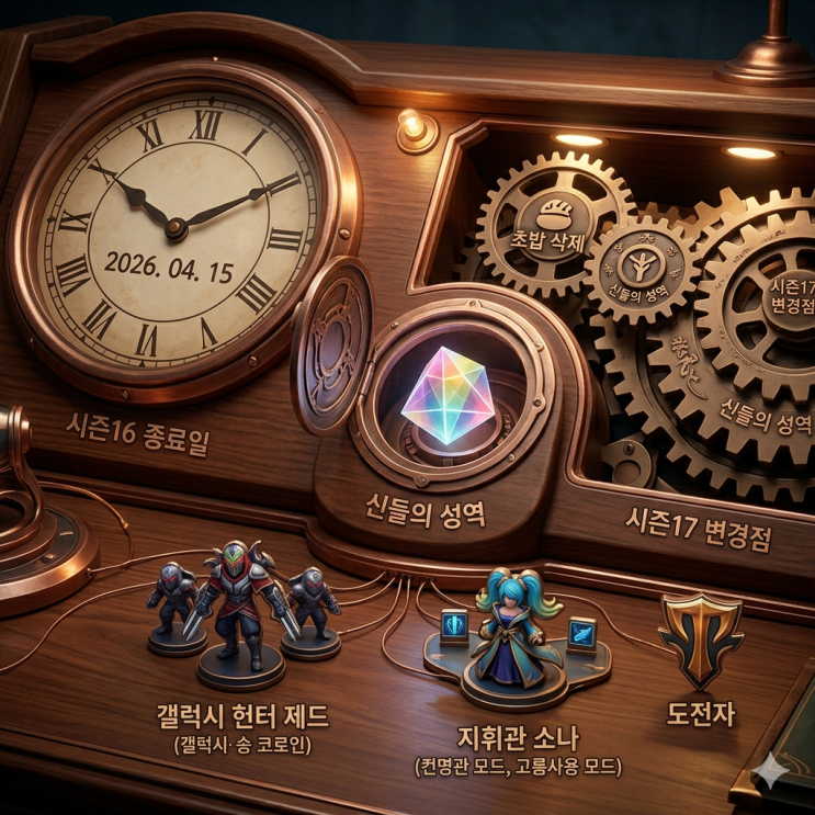 롤토체스 시즌17 변경점및 시즌16 종료일