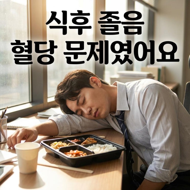  밥 먹고 나서 1시간 후에 쏟아지는 졸음, 혈당스파이크 신호인 이유