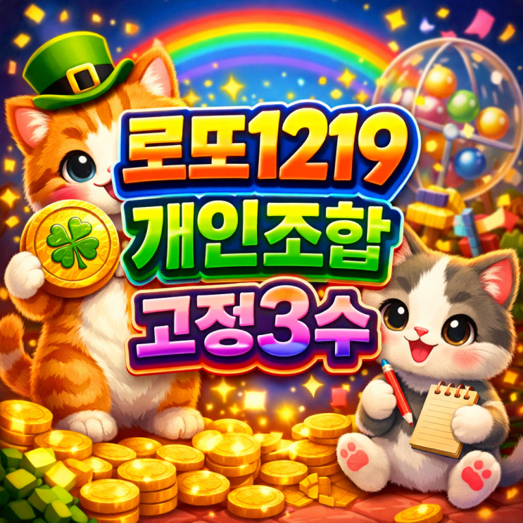  2026 로또 1219회 개인 조합, 고정 3수, 최종 자료로 판세를 읽다!?