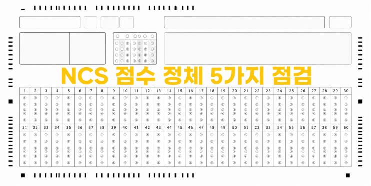 [NCS공부법] NCS 점수 정체 5가지 점검
