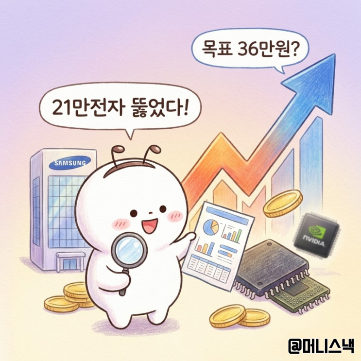엔비디아 잡는다! 21만전자 뚫은 삼성전자 주가 전망이 36만원?