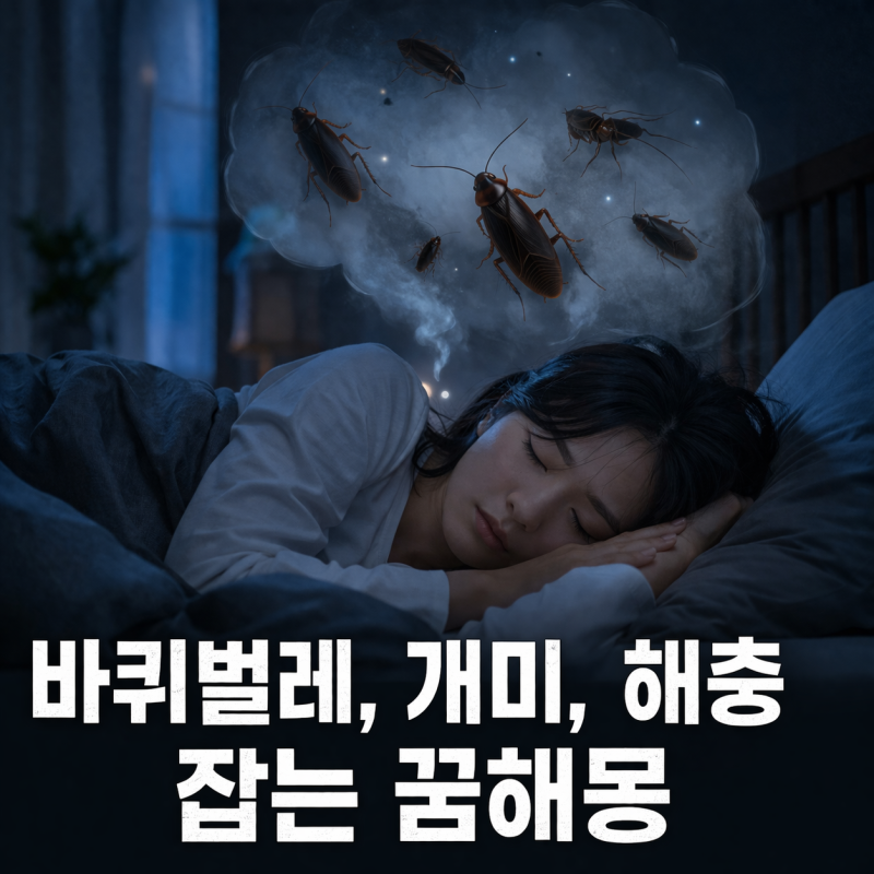 바퀴벌레·개미 해충 꿈 해몽 총정리｜바퀴벌레 나오는 꿈