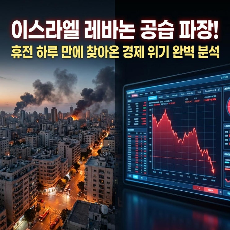  이스라엘 레바논 공습 파장! 휴전 하루 만에 찾아온 경제 위기 완벽 분석