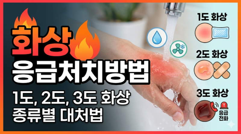 약국 꿀팁 ) 화상 응급 처치 방법 - 후시딘, 습윤밴드, 화상연고 등은 언제, 어떻게 쓰나요?