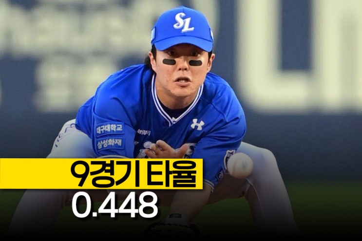개막 9경기 타율 0.448, 지금 KBO에서 <b>류지혁</b>을 막을 수 있는... 